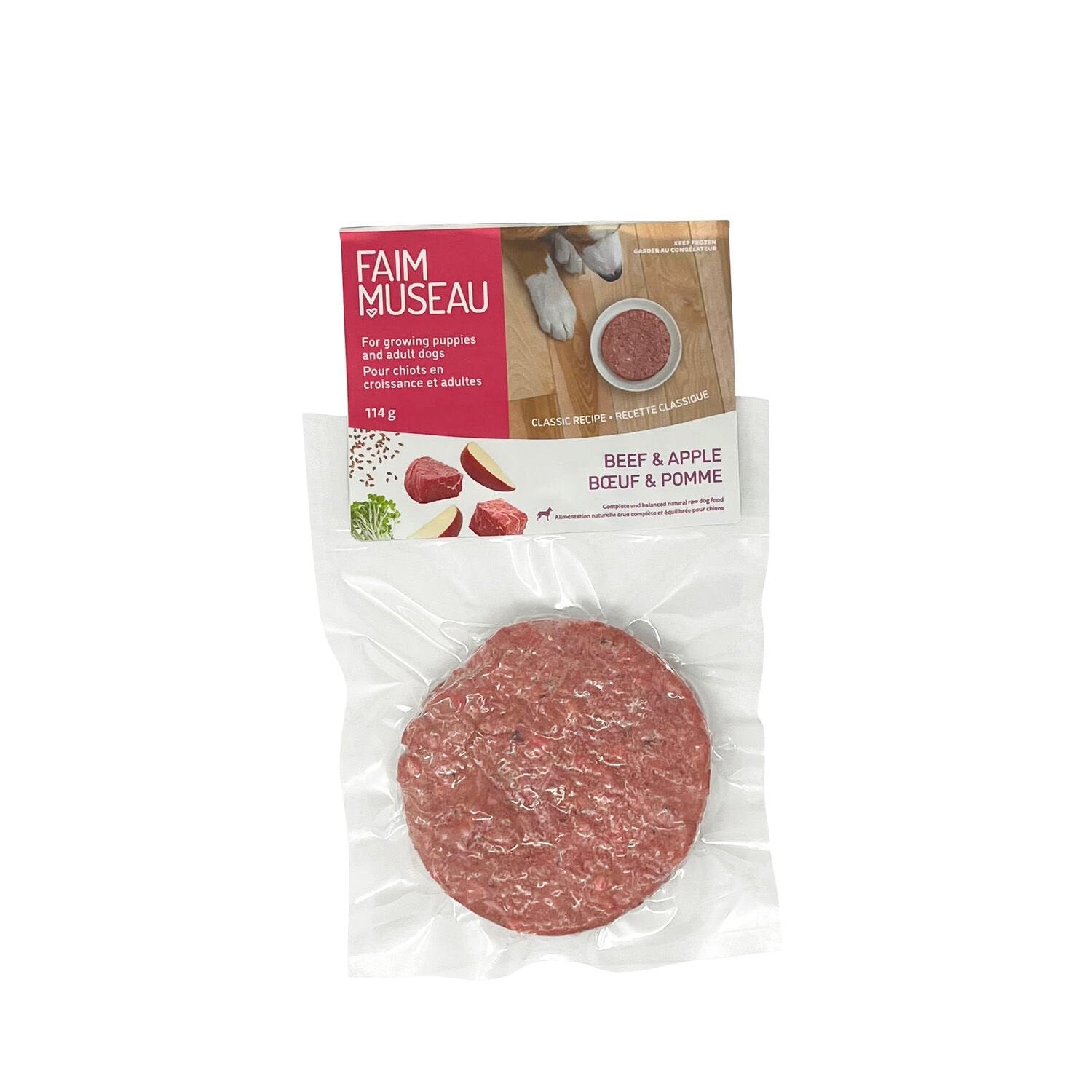 Raw Beef and Apple Dog Food Image NaN