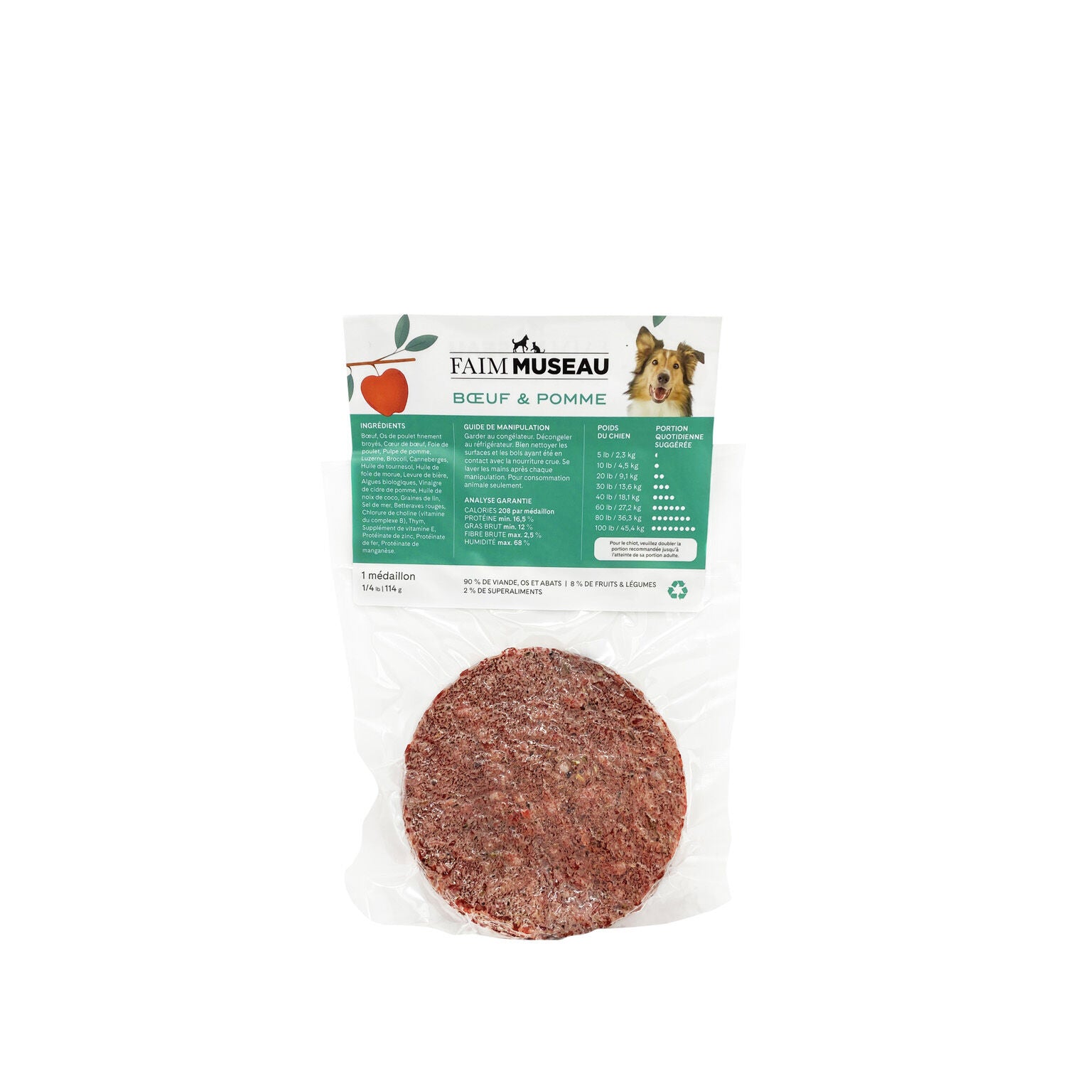 Raw Beef and Apple Dog Food Image NaN