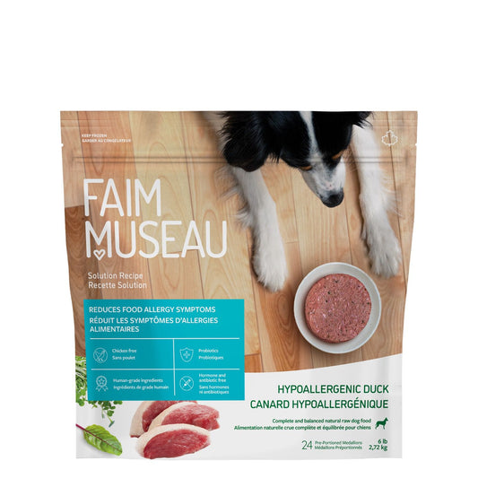 Raw dog food, hypoallergenic duck Image NaN