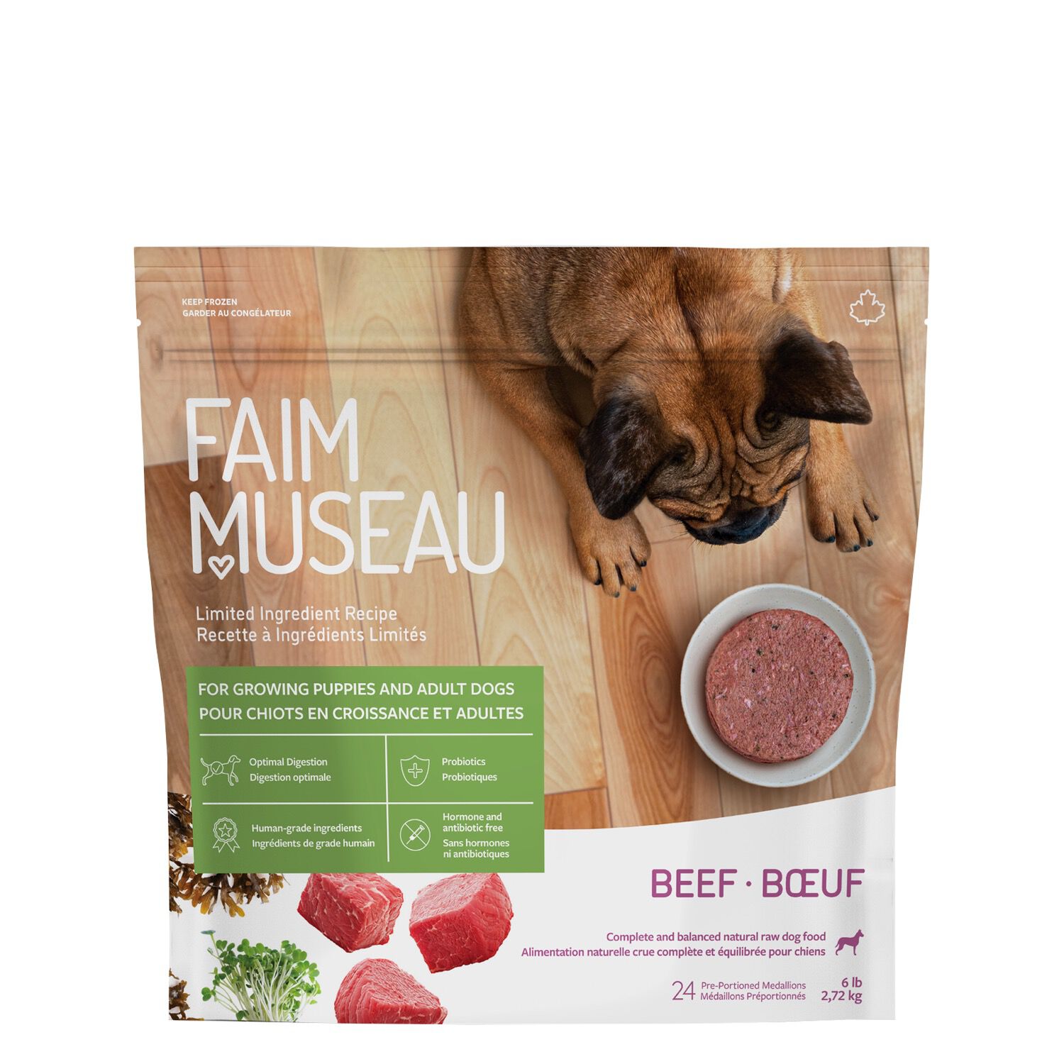 Raw dog food, simply beef Image NaN