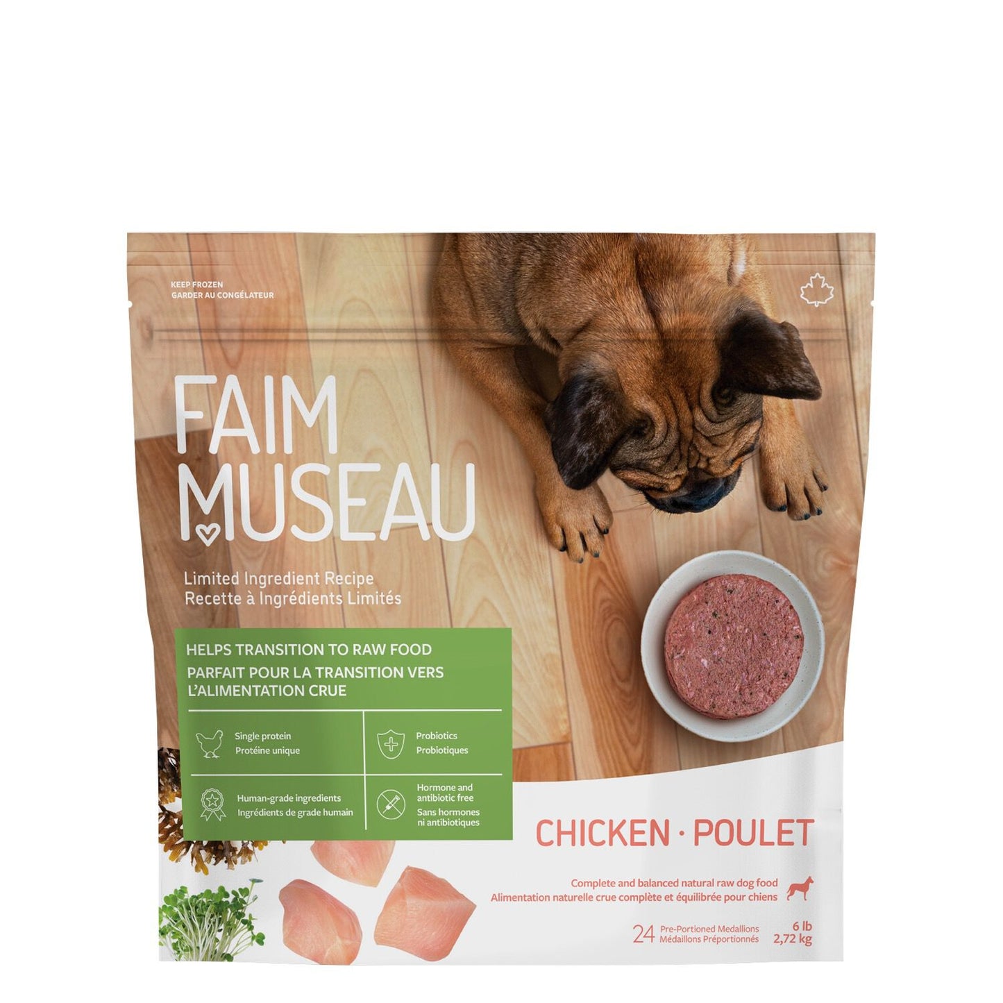 Raw dog food, simply chicken Image NaN