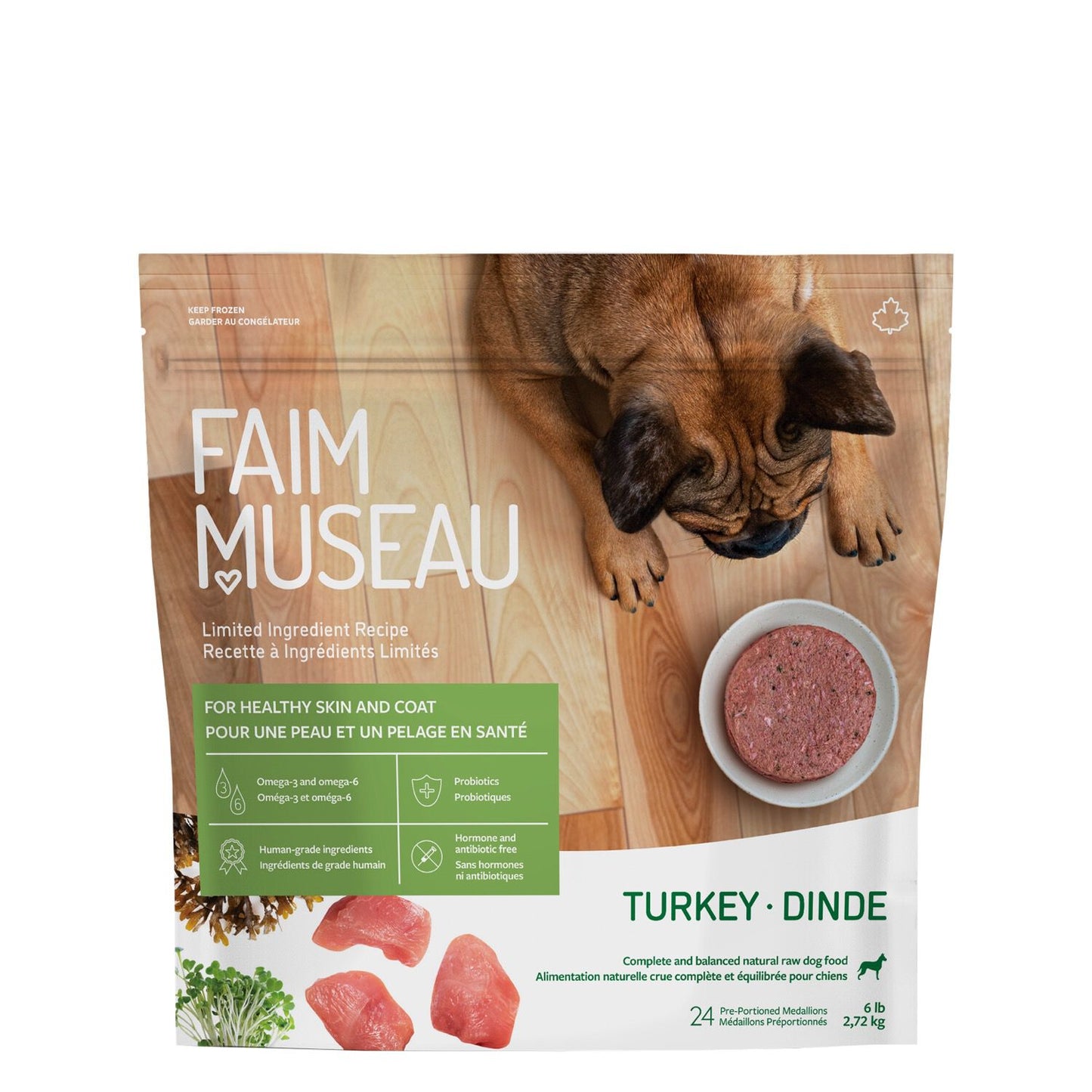 Raw dog food, simply turkey Image NaN