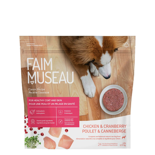 Raw dog food, chicken and cranberries Image NaN