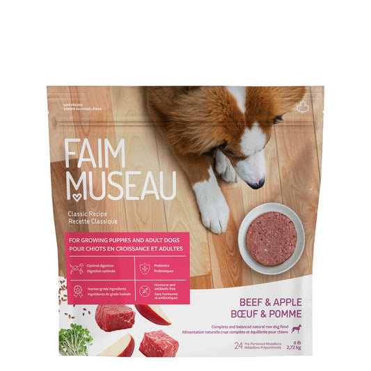 Raw dog food, beef and apple Image NaN