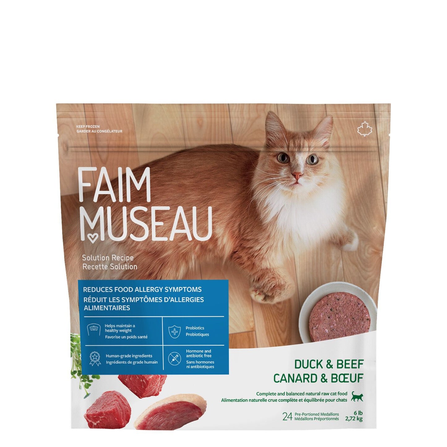 Duck & beef raw cat food Image NaN