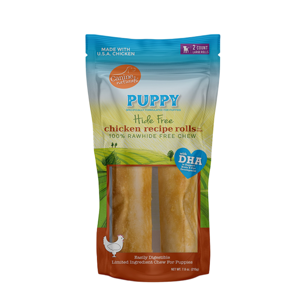 Hide-Free Puppy Chicken Rolls