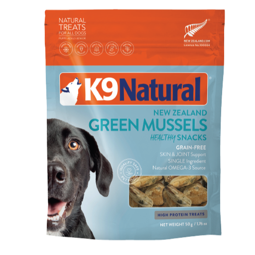 K9 Natural - Treats - Freeze Dried - Green Lip Mussel  - Treats 50g