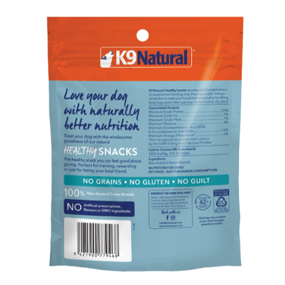 K9 Natural - Treats - Freeze Dried - Green Lip Mussel  - Treats 50g