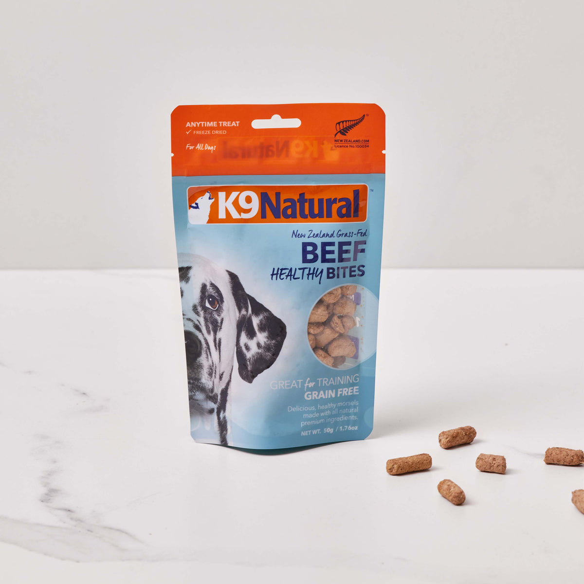 K9 Natural - Treats - Freeze Dried - Healthy Bites -  Beef  - 50g
