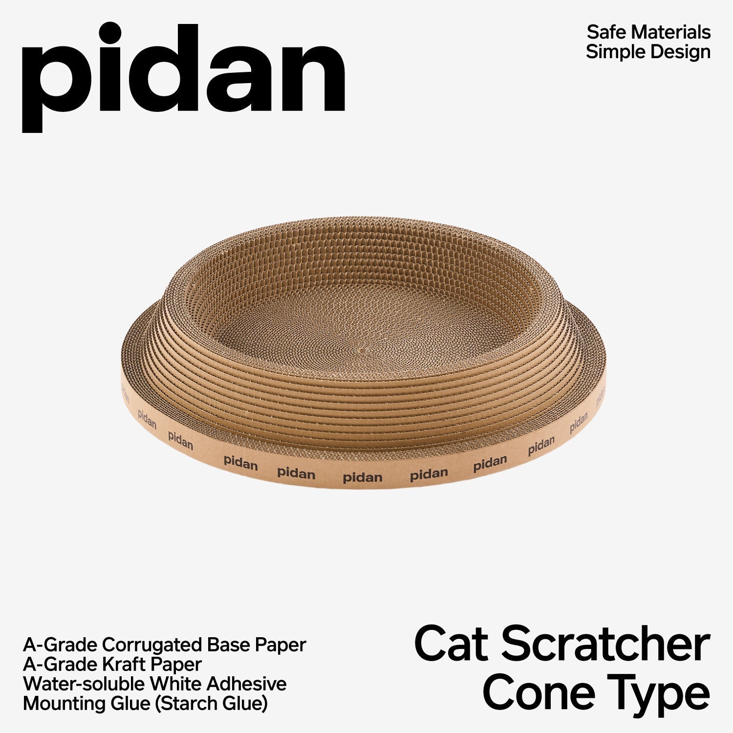 Pidan Cat Scratcher Board – Volcano Style URBAN PAW PETS