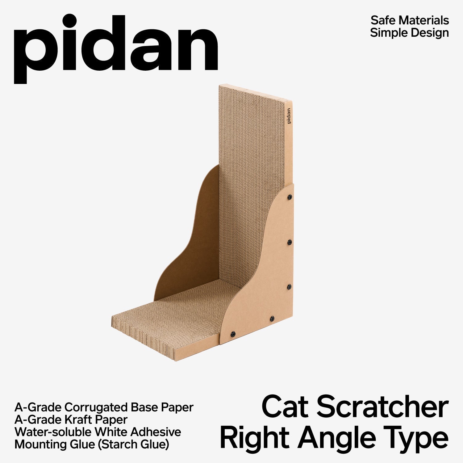 Pidan Cat Scratcher Board – Straight Angle Style URBAN PAW PETS