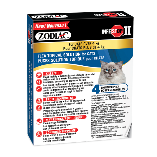 Zodiac Infestop II Topical Cats over 4 kg URBANPAWPETS LTD.