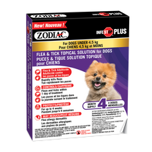 Zodiac Infestop Plus Dogs under 4.5 kg URBANPAWPETS LTD.