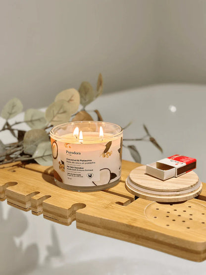 PURODORA Odor Neutralizer Coconut-Pistachio Soy Wax Candle URBAN PAW PETS