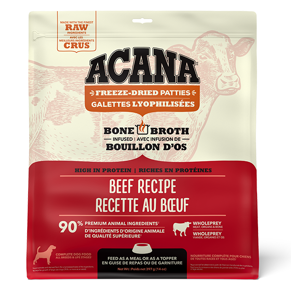 Dog Freeze-Dried Ranch Raised Beef Patties URBAN PAW PETS