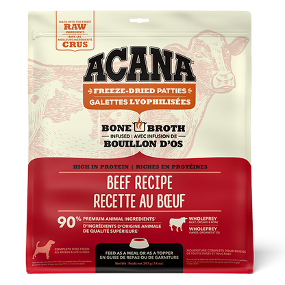 Dog Freeze-Dried Ranch Raised Beef Patties URBAN PAW PETS