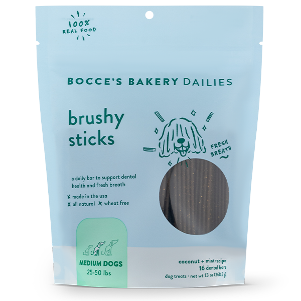Bocce's Bakery Dog Dailies Brushy Sticks Large 16 oz URBAN PAW PETS