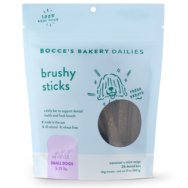 Bocce's Bakery Dog Dailies Brushy Sticks Large 16 oz URBAN PAW PETS