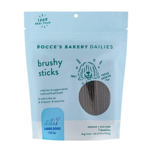 Bocce's Bakery Dog Dailies Brushy Sticks Large 16 oz