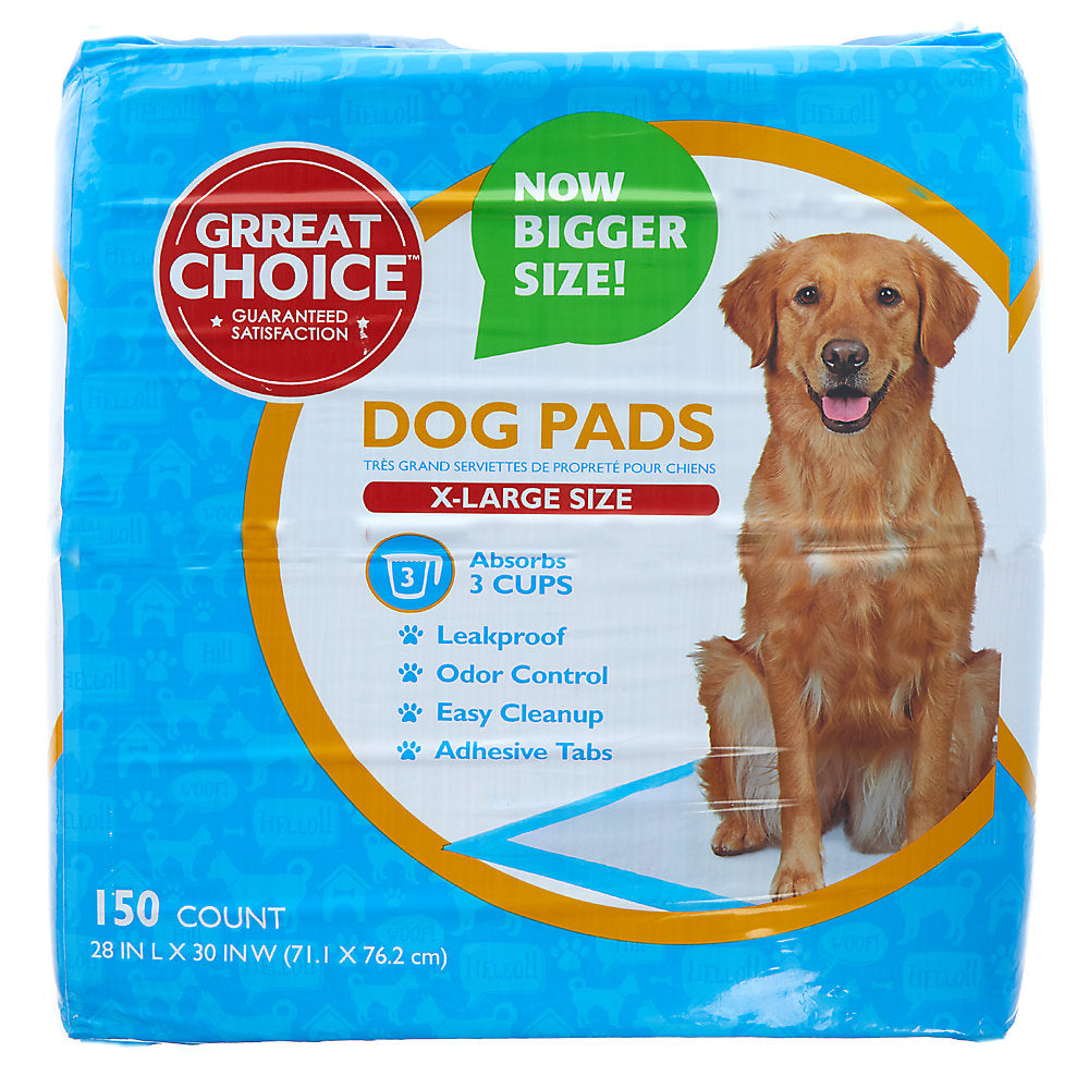 Great Choice® X-Large Dog Pads - 28"L x 30"W