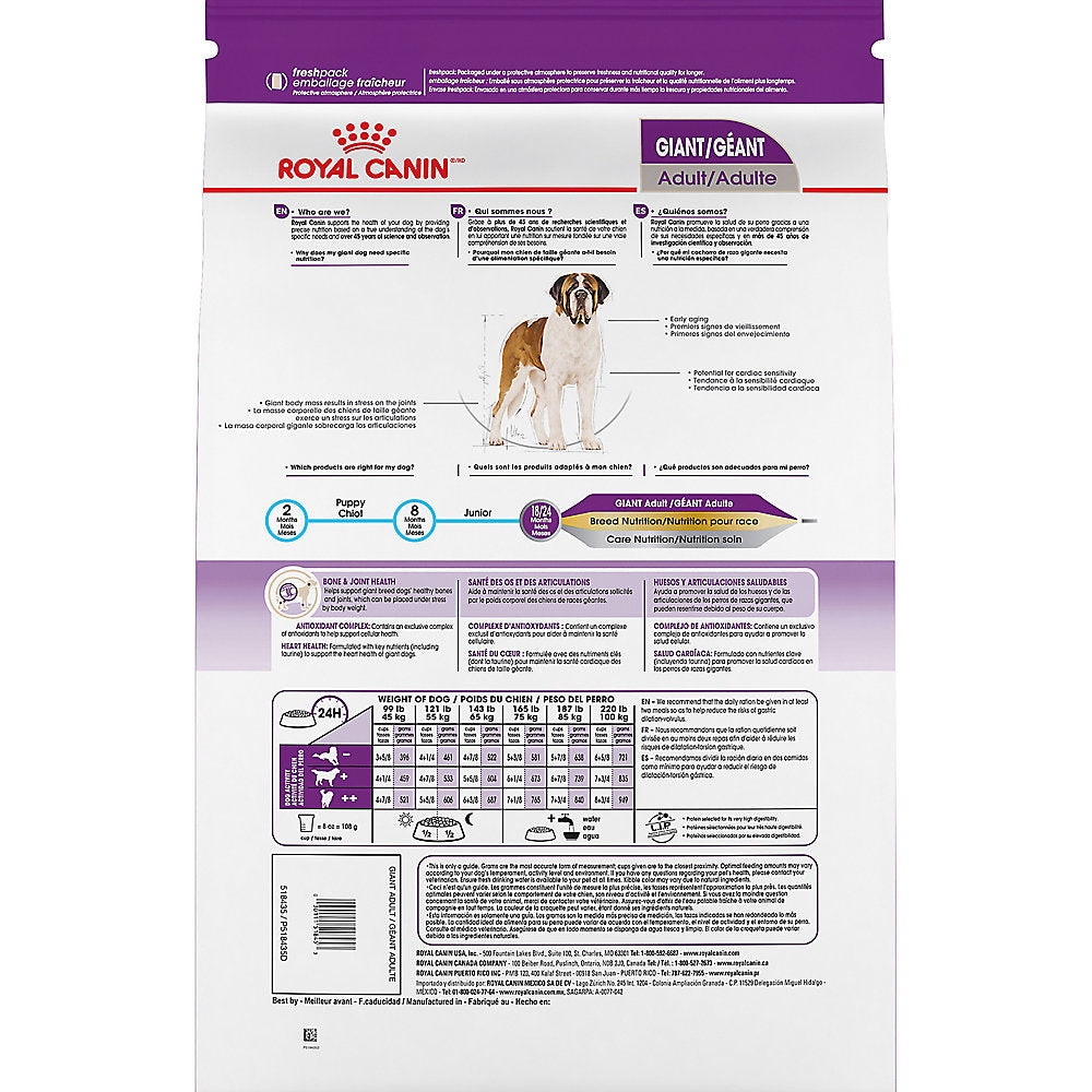 Royal Canin Size Health Nutrition Giant Breed Adult Dog Dry Food - 30 lb