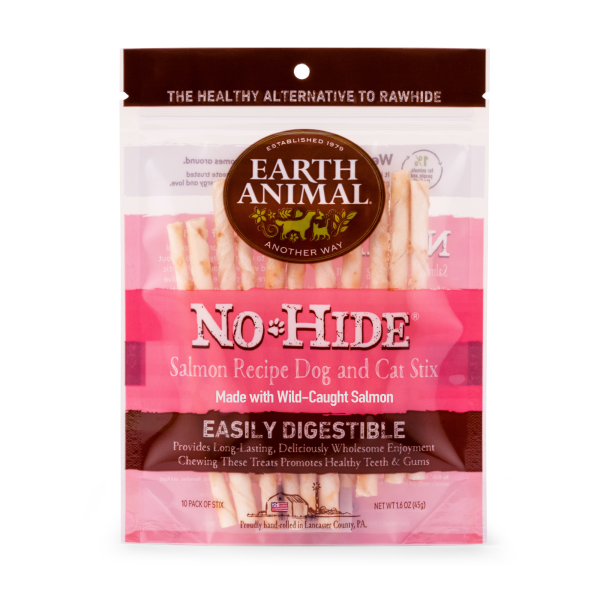 Earth Animal Dog/Cat NoHide Chew Stix Salmon 10pk URBANPAWPETS LTD.