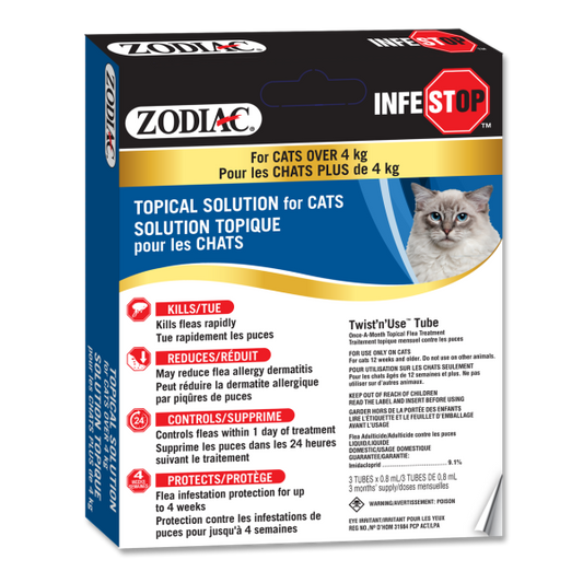 Zodiac Infestop Cats over 4 kg URBANPAWPETS LTD.