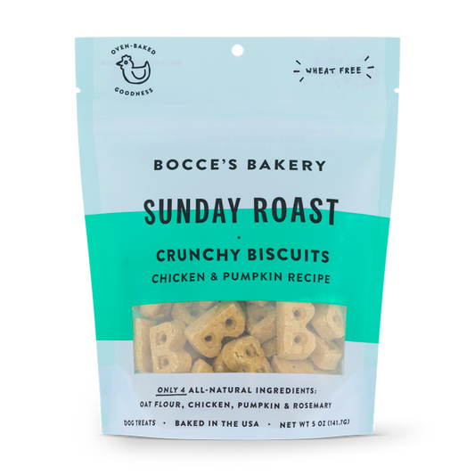Bocce's Bakery Dog Crunchy Biscuits Sunday Roast 5 oz