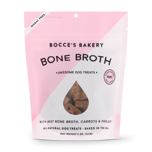 Bocce's Bakery Dog Crunchy Biscuits Bone Broth 5 oz