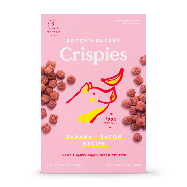 Bocce's Bakery Dog Crispies Banana + Bacon 10 oz URBAN PAW PETS