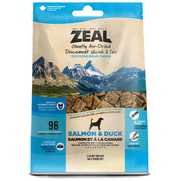Zeal Air-Dried Salmon & Duck Dog Food (Grain-Free)