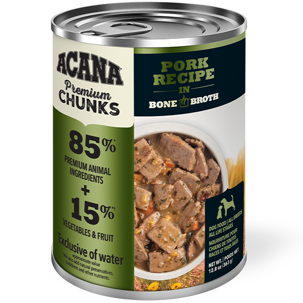 Dog Premium Chunks Pork in Bone Broth 12/363g +%5 Case Discount URBAN PAW PETS