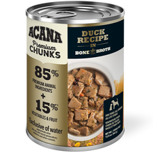 Dog Premium Chunks Duck in Bone Broth 12/363g +%5 Case Discount Acana