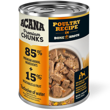 Dog Premium Chunks Poultry in BoneBroth 12/363g +%5 Case Discount Acana