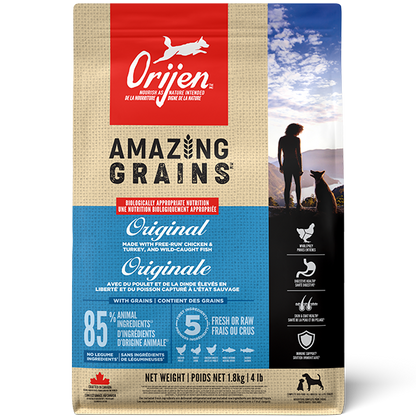 ORIJEN Dog Amazing Grains Original 1.8 kg URBAN PAW PETS