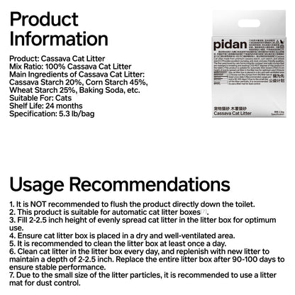 Pidan Cassava Cat Litter – görsel 6