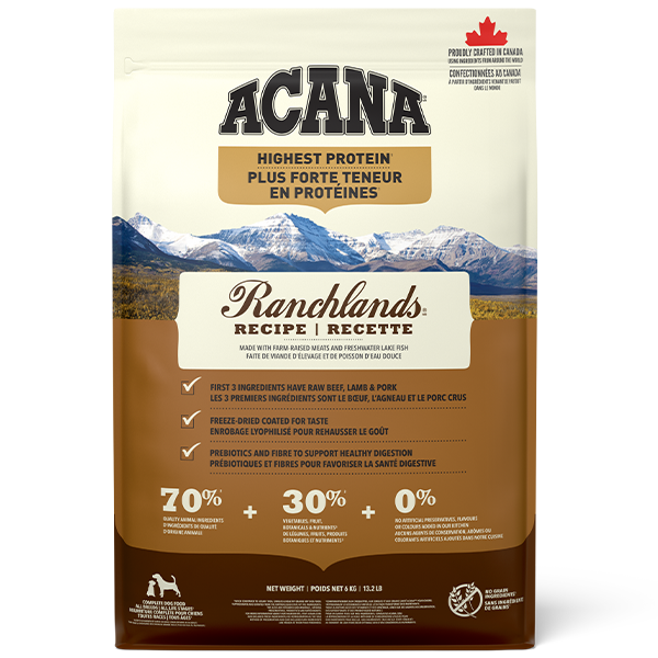 Highest Protein Ranchlands Acana
