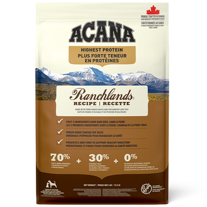 Highest Protein Ranchlands Acana