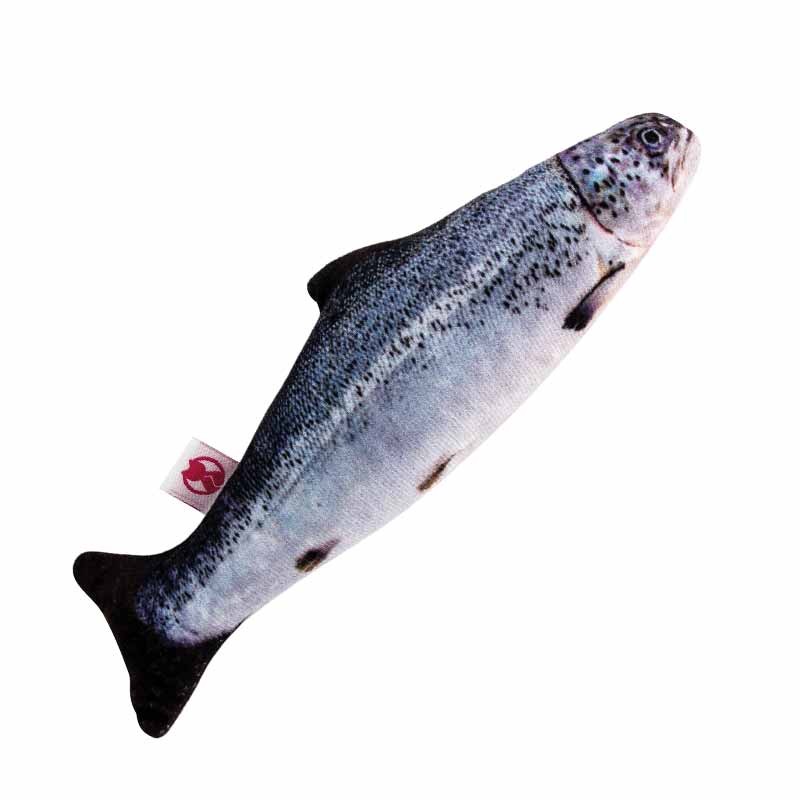 Natural Cat Toys - Catnip - Toy - Cuddle - Fish - Salmon - 20 cm