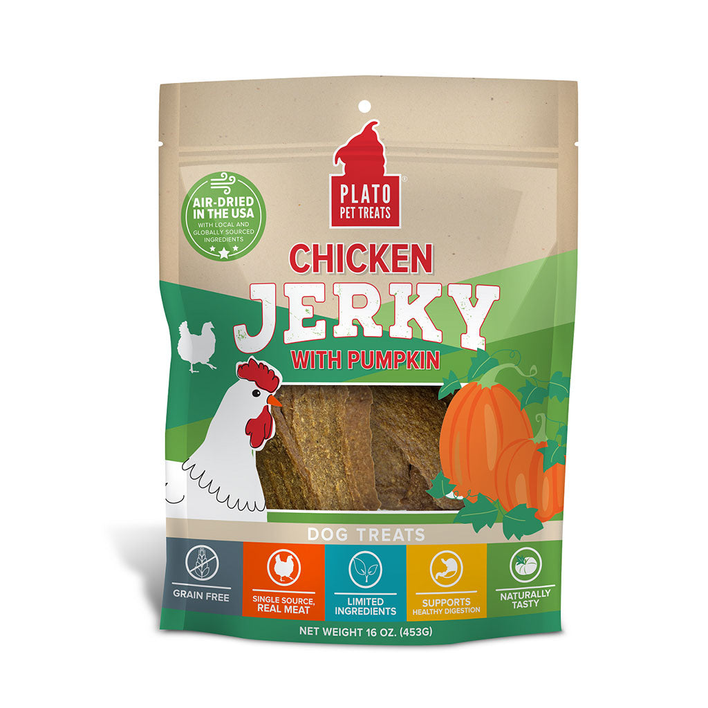 Chicken,Pump w Goat's Milk Plato Pet Treats