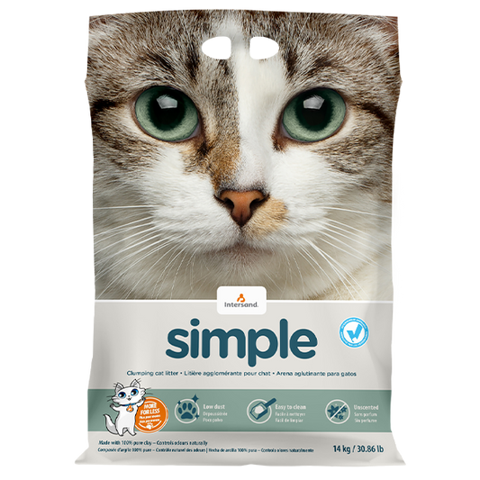 Intersand Cat Litter Simple Unscented 14 kg