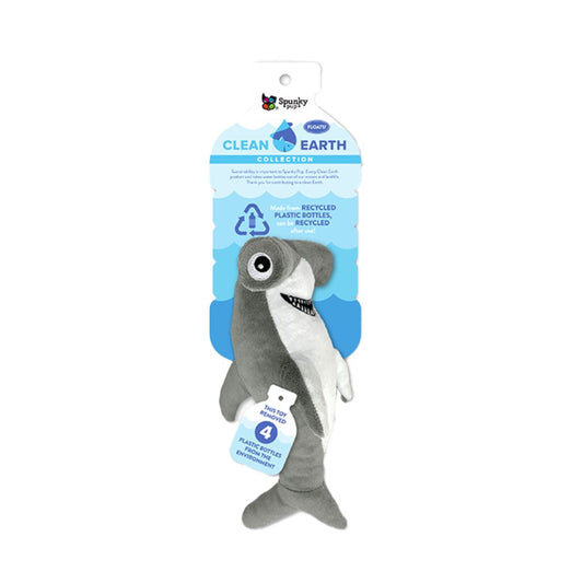 Recycled Plush Hammerhead Shark Spunky Pup