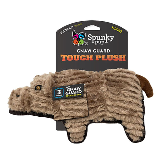 Tough Plush Hippo Spunky Pup
