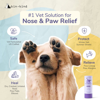 KIN+KIND Organic NoseNPaw Moisturizer Stick Dog/Cat 1.76oz – görsel 6