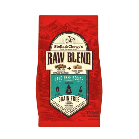 Raw Blend Kibble Chick,Duck&Quail Stella and Chewy's