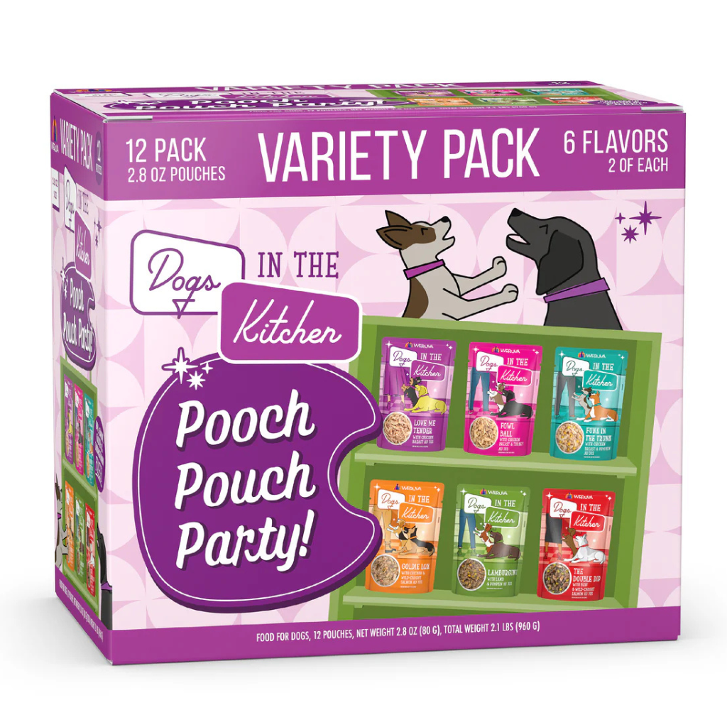 Variety Pack Dogs in the Kitchen