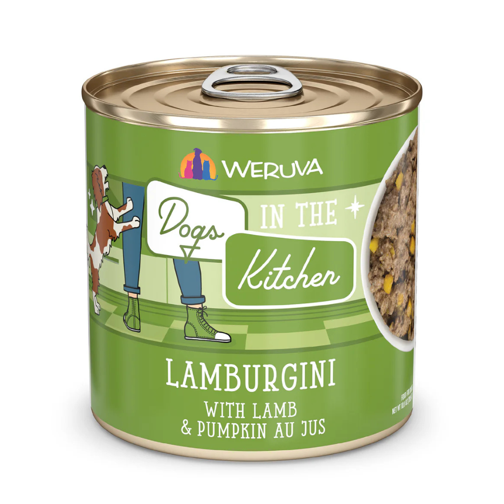 Lamb & Pumpkin Dogs in the Kitchen