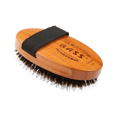 Bass Brushes -  Shine & Condition Pet Brush, Natural Bristle & Nylon Pin