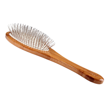 Bass Brushes - All Wire Pet Groomer - Oval With Wood Handle