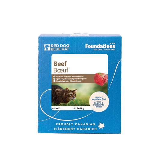 Foundations Cat Beef 1 lb (8 per case) Red Dog Blue Kat